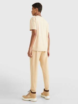 Tommy Jeans pánské béžové tričko SIGNATURE - XL (AB4)