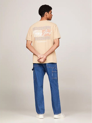 Tommy Jeans pánské béžové tričko - L (AB9)