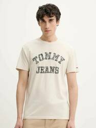 Tommy Jeans pánské béžové tričko - S (ACG)