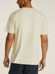Tommy Jeans pánské béžové tričko  - XL (ACG)