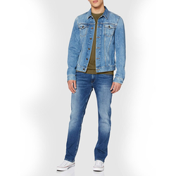 Tommy Jeans pánské khaki tričko s dlouhým rukávem - L (L8Q)