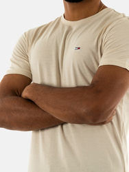 Tommy Jeans pánské krémové tričko - L (ACG)