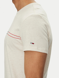 Tommy Jeans pánské krémové tričko - S (AE3)