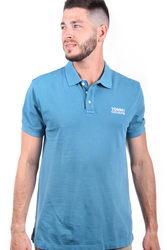 Tommy Jeans pánské modré polo Garment - S (413)