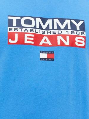 Tommy Jeans pánské modré tričko Athletic - S (C4H)