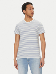 Tommy Jeans pánské pruhované tričko - S (0BB)