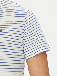 Tommy Jeans pánské pruhované tričko - S (0BB)