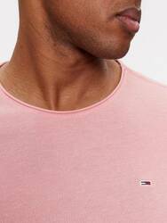 Tommy Jeans pánské růžové tričko - S (TIC)