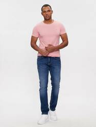 Tommy Jeans pánské růžové tričko - XL (TIC)
