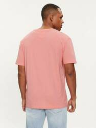 Tommy Jeans pánské růžové tričko LINEAR - S (TIC)