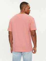 Tommy Jeans pánské růžové tričko LINEAR - M (TIC)