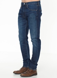 Tommy Jeans pánské tmavě modré džíny Modern - 38/34 (1A4)