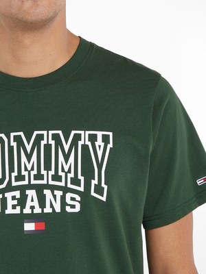 Tommy Jeans pánské zelené tričko - L (L2M)
