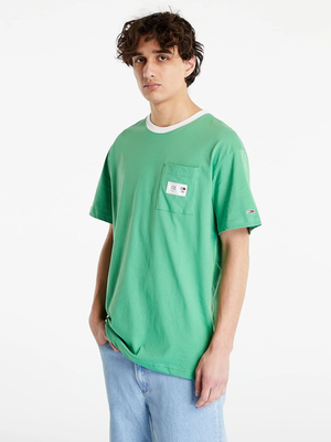 Tommy Jeans pánské zelené tričko - L (LY3)