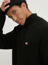 Tommy Jeans pánský černý svetr - M (BDS)