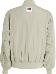 Tommy Jeans pánský šedo-zelený bomber - L (PMI)