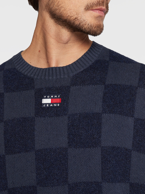 Tommy Jeans pánský tmavěmodrý svetr - XL (C87)