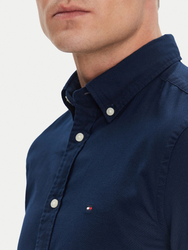 Tommy Hilfiger pánská tmavě modrá košile - S (DCC)