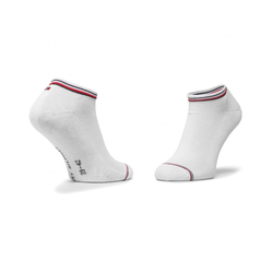 Tommy Hilfiger pánské bílé kotníkové ponožky 2 pack - 39/42 (300)