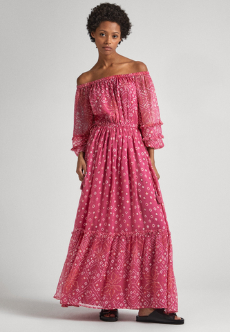 Pepe Jeans dámské růžové šaty MARLENE