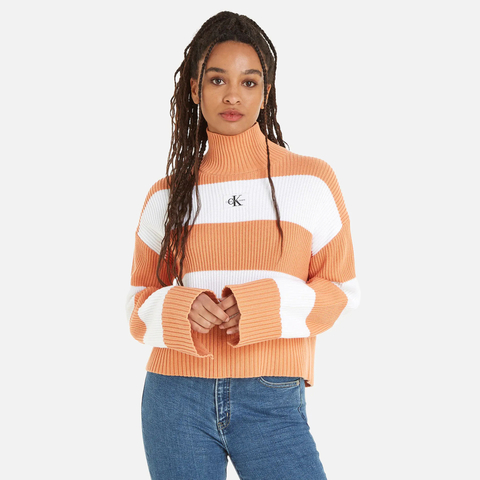 Calvin Klein dámský pruhovaný svetr