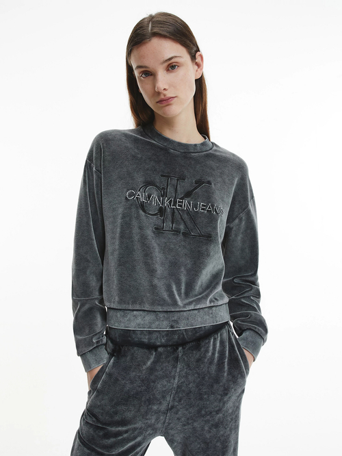 Calvin Klein dámská tmavě šedá mikina