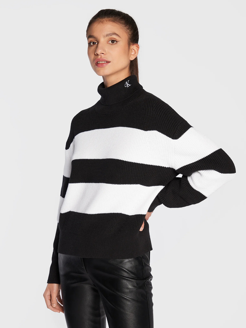Calvin Klein dámský černo-bílý rolák