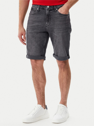 Calvin Klein pánské šedé džínové šortky