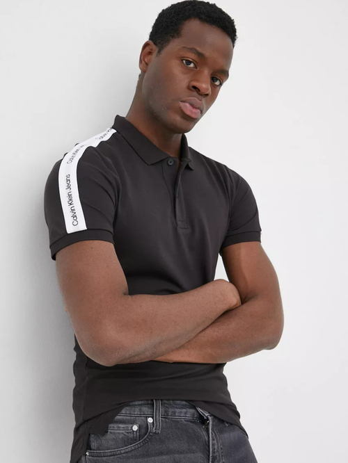 Calvin Klein pánské černé polo tričko