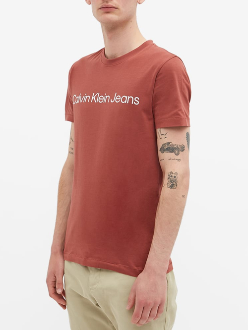 Calvin Klein pánské cihlové tričko