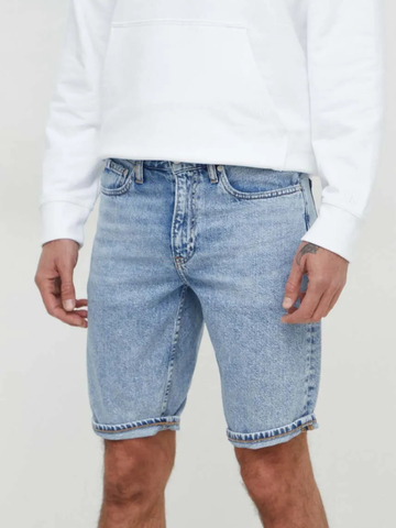 Calvin Klein pánské modré džínové šortky