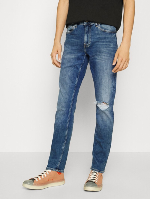 Calvin Klein pánské modré džíny SLIM