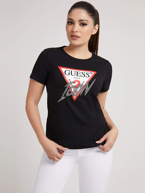Guess dámské černé tričko