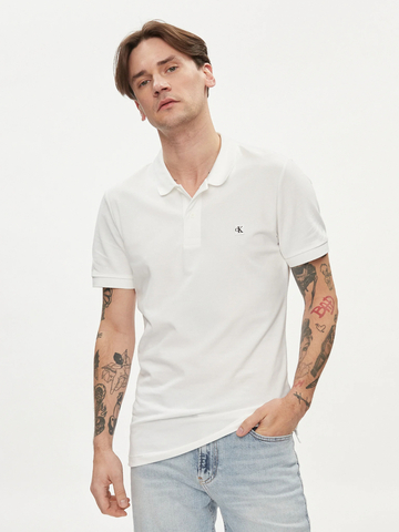 Calvin Klein pánské bílé polo tričko
