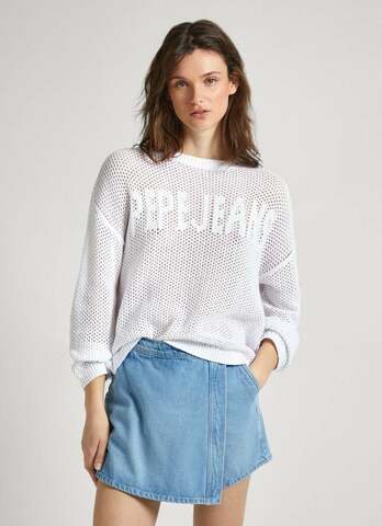 Pepe Jeans dámský bílý svetr GISELE 