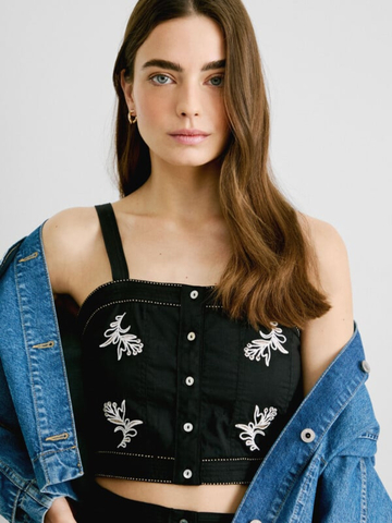 Pepe Jeans dámský černý top Earby