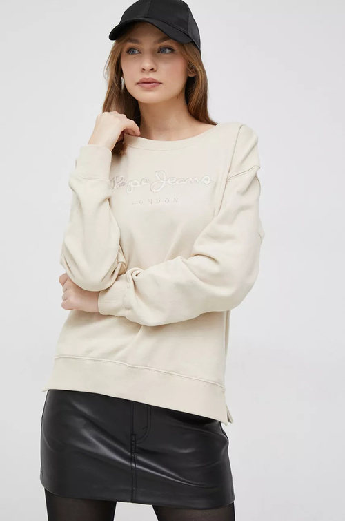 Pepe Jeans dámská béžová mikina Loreta