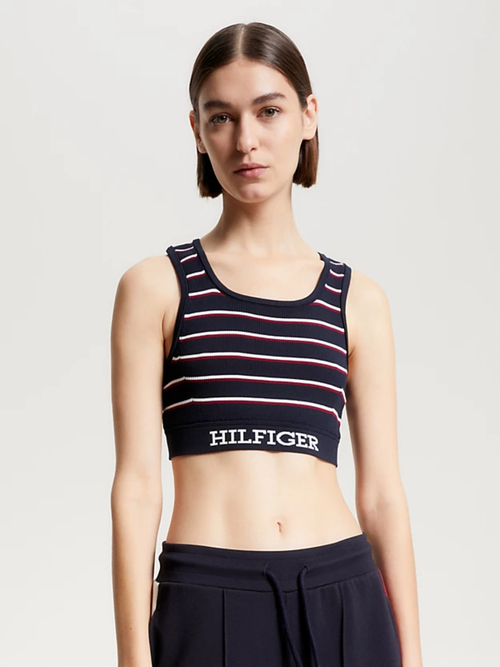 Tommy Hilfiger dámská tmavě modrá podprsenka Bralette 