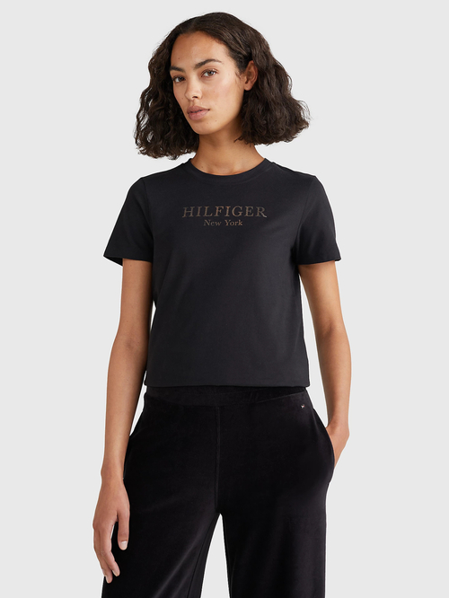 Tommy Hilfiger dámské černé tričko 