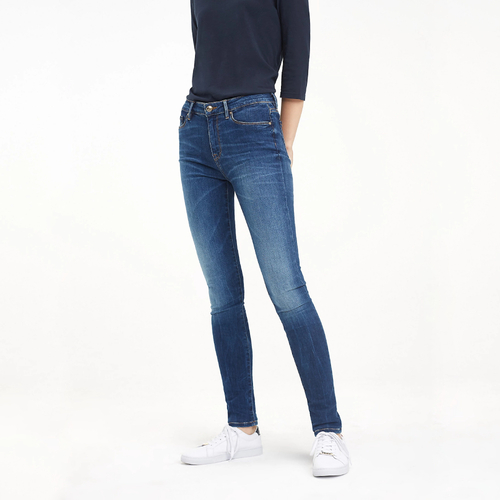 Tommy Hilfiger dámské tmavě modré rifle Heritage como skinny