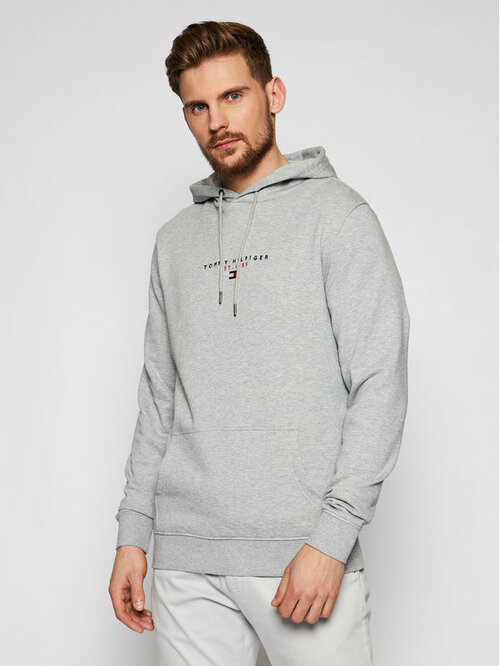 Tommy Hilfiger pánská šedá mikina Essential