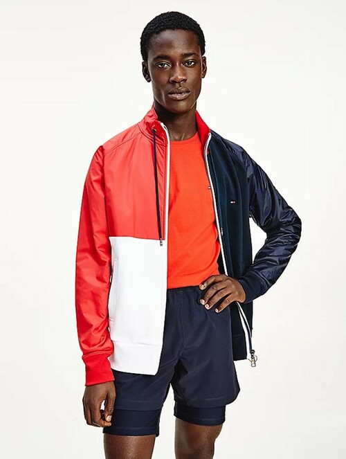 Tommy Hilfiger pánská barevná bunda Mix Colorblock