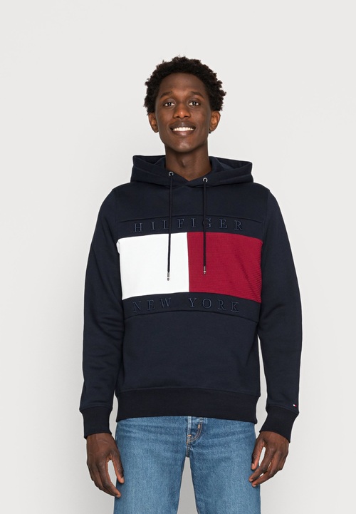 Tommy Hilfiger pánská tmavě modrá mikina Structure