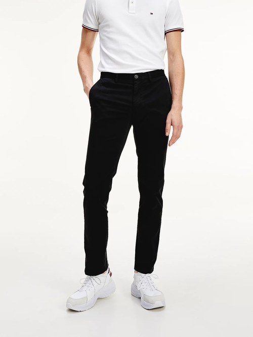 Tommy Hilfiger pánské černé kalhoty Denton
