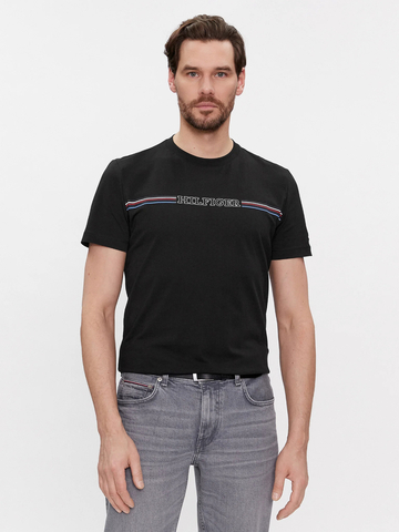 Tommy Hilfiger pánské černé tričko 