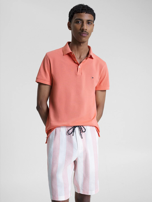 Tommy Hilfiger pánské lososové polo triko 1985