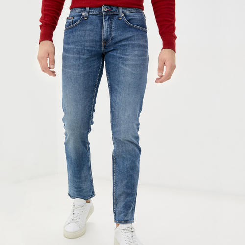 Tommy Hilfiger pánské modré džíny Slim Bleecker