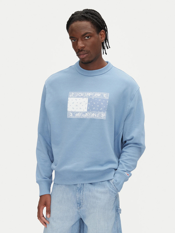 Tommy Jeans pánská světle modrá mikina