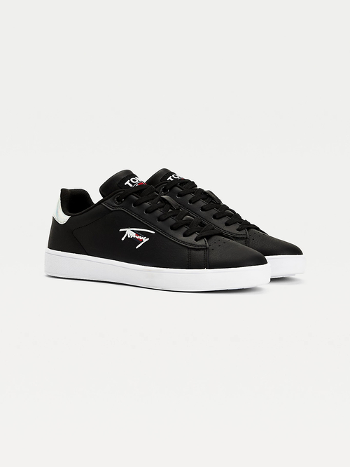 Tommy Jeans dámské černé tenisky DETAIL CUPSOLE
