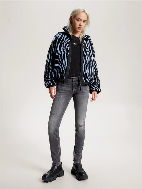 Tommy Jeans dámské šedé džíny SOPHIE